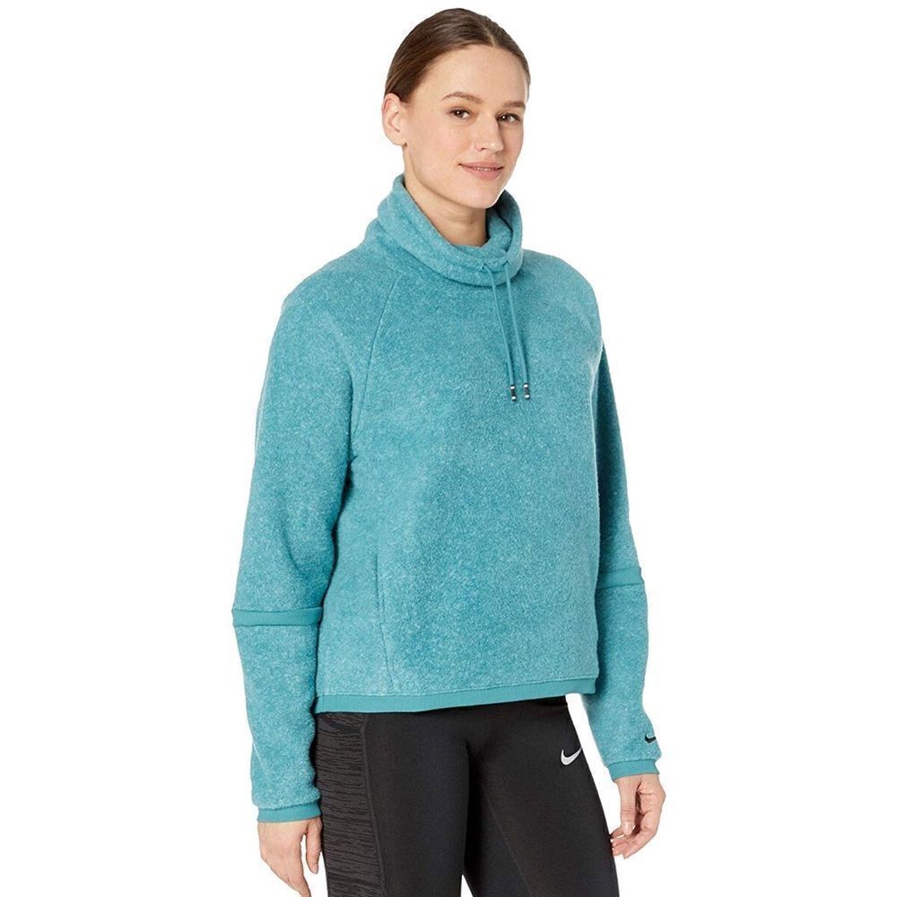 Nike Thermal Fleece Cowl Neck Sweatshirt - Cozy Mineral
